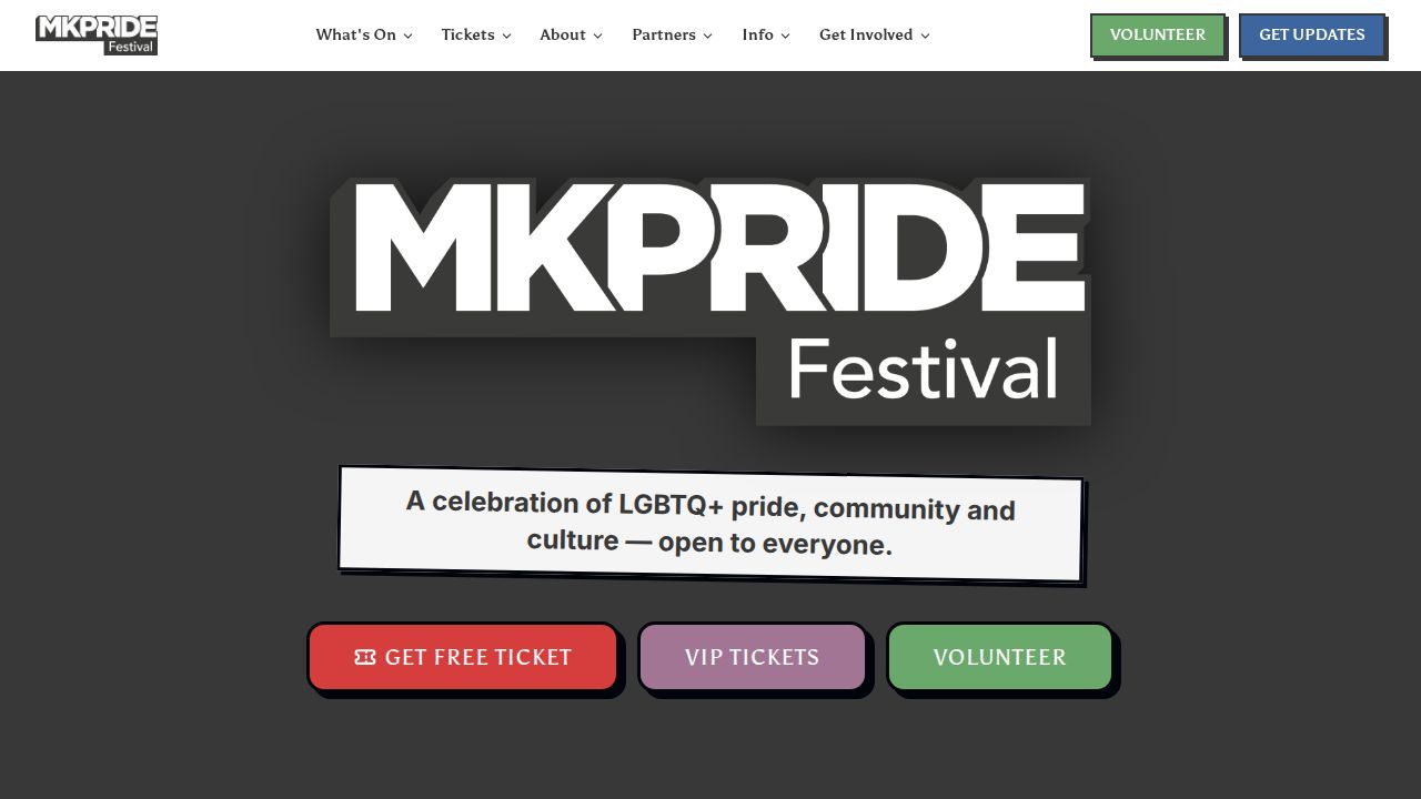 MK Pride Festival 2026 — Campbell Park, Milton Keynes · 12 September